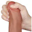 Фаллоимитатор Sliding-Skin Dual Layer Dong 8.5, светло-коричневый - Фото №12