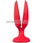Анальна пробка Menz Staff Flower Butt Plug Red, червона - Фото №1
