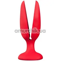 Анальна пробка Menz Staff Flower Butt Plug Red, червона - Фото №1
