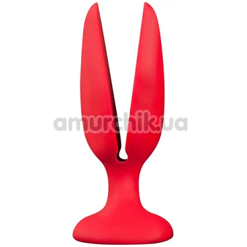 Анальна пробка Menz Staff Flower Butt Plug Red, червона - Фото №1