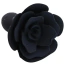 Анальная пробка с розой Loveshop Silicone Anal Plug, черная - Фото №4