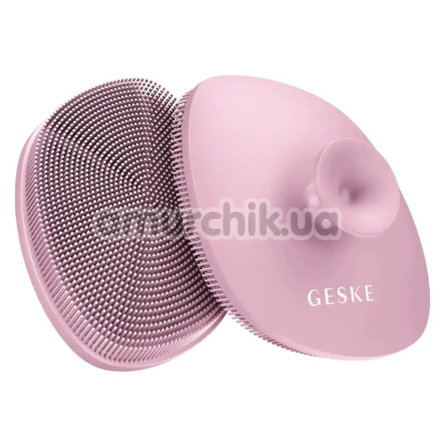 Щетка для лица Geske Facial Brush 4 in 1 Suction Mount, светло-розовая - Фото №1