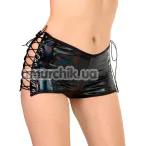 Шорти вінілові Art of Sex Kylie Holographic, чорні - Фото №1