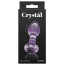 Анальна пробка Crystal Glass Gem, фіолетова - Фото №4