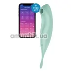 Симулятор орального секса для женщин с вибрацией Satisfyer Twirling Pro+, зеленый - Фото №1