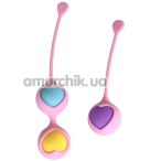 Вагинальные шарики Wooomy Love Pearls, разноцветные - Фото №1