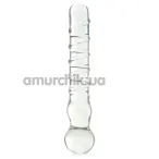 Двокінцевий фалоімітатор Joystick Clear Glass Dildo - Фото №1