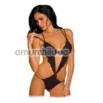 Боди Lace Teddy Black (модель RR75301178), черное - Фото №1