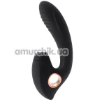 Вібратор з вакуумним стимулятором S Pleasures Premium Impulse, чорний - Фото №1