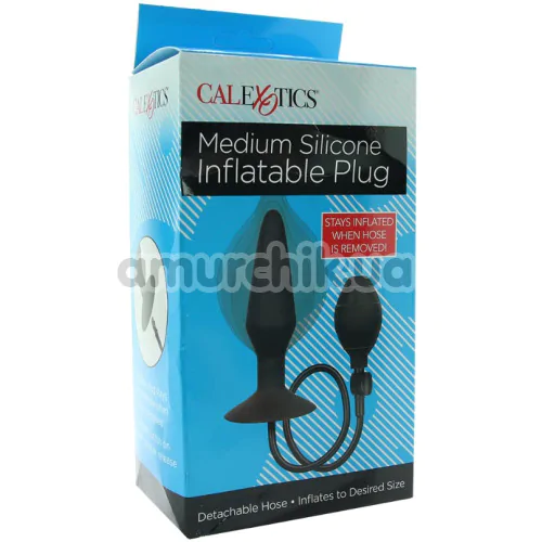 Анальный расширитель Silicone Inflatable Plug M, черный