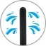 Носик для інтимного душу Black Mont 360 5.9, чорний - Фото №4