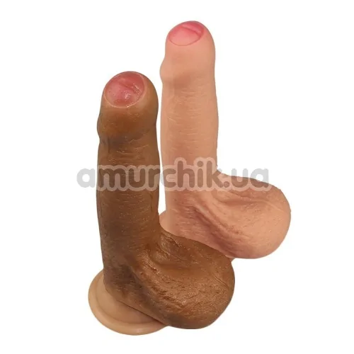 Фаллоимитатор Dual-Layered Silicone Nature Cock LV4006, телесный