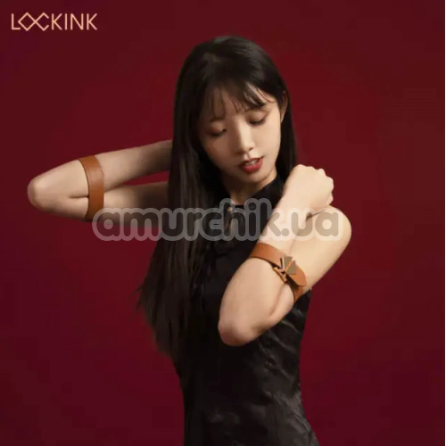 Бондажний набор Lockink 8-Bondage-Straps Restraint Set, коричневый