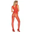 Комбинезон Obsessive Bodystocking N112, красный - Фото №2