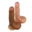 Фаллоимитатор Dual-Layered Silicone Nature Cock LV4006, телесный - Фото №10