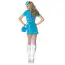 Костюм стюардессы Leg Avenue Classic Flight Attendant голубой: платье + шляпка + шарф + сумочка - Фото №2