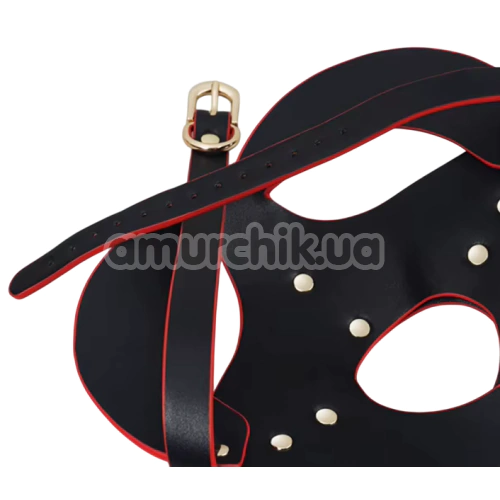 Маска лисички Roomfun Fox Mask, черно-красная
