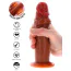 Фаллоимитатор Get Real Skin Foreskin Dong 19 cm, светло-коричневый - Фото №5