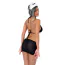 Костюм горничной Daring Intimates French Maid Roleplay Set, черный: платье + трусики-стринги + чепчик - Фото №3