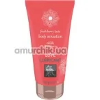 Оральный лубрикант Shiatsu Love Lubricant Body Sensation Edible Strawberry - клубника, 75 мл - Фото №1