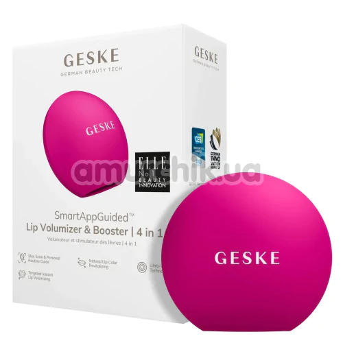 Устройство для увеличения объема губ Geske Lip Volumizer & Booster Small 4 in 1, ярко-розовое