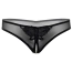 Трусики-стринги Daring Intimates Indra Crotchless Beaded Thong, черные - Фото №5