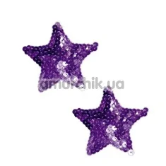 Прикраси для сосків Bad Kitty Nipple Pasties, фіолетові - Фото №1