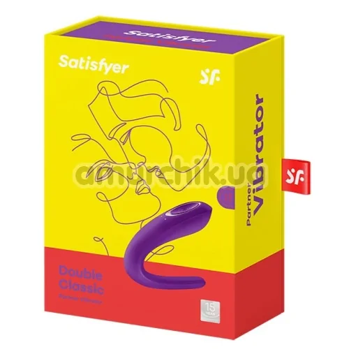Вибратор Satisfyer Double Classic, фиолетовый
