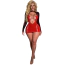 Платье Star Night Sexy Invitation Mini Dress, черно-красное - Фото №8