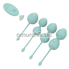 Набор вагинальных шариков с вибрацией Odeco Every Night Toys Hailey, бирюзовый - Фото №1