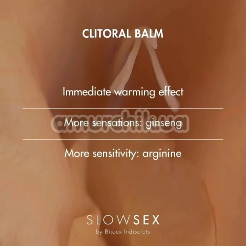 Стимулюючий бальзам для клітора Bijoux Indiscrets Slow Sex Clitoral Balm, 2 мл