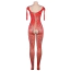 Комбинезон Star Night Circle Net Bodystocking, красный - Фото №5