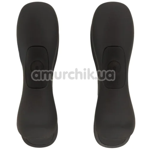 Затискачі для сосків з вібрацією Bedroom Fantasies Vibrating Nipple Clamps, чорні