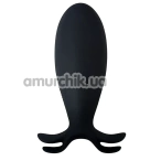 Анальная пробка с вибрацией Sweet Em Velvet Lure Squid, черная - Фото №1