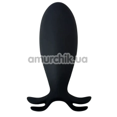 Анальна пробка з вібрацією Sweet Em Velvet Lure Squid, чорна - Фото №1