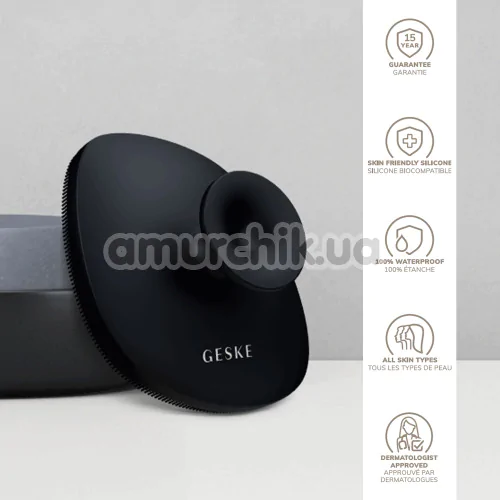 Щітка для тіла Geske Body Brush 4 in 1 Suction Mount, чорна