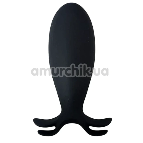 Анальна пробка з вібрацією Sweet Em Velvet Lure Squid, чорна - Фото №1