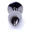 Анальна пробка із зеленим кристалом Exclusivity Jewellery Dark Silver Plug, срібна - Фото №4