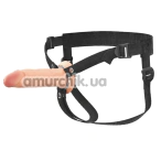 Порожній страпон Fantasy X-tensions Elite Hollow Silicone Strap-On 6, тілесний - Фото №1