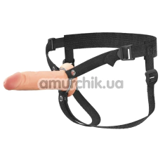 Порожній страпон Fantasy X-tensions Elite Hollow Silicone Strap-On 6, тілесний - Фото №1