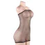 Платье Star Night Fishnet Off-The-Shoulder Solid Rhinestone Dress, черное - Фото №5