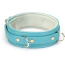Ошейник с поводком Liebe Seele Siren's Cove Lamb Leather Collar With Velvet Lining And Leash, голубой - Фото №2
