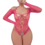 Боді JSY Sexy Lingerie WW7203, рожеве - Фото №3