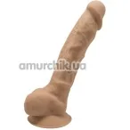 Фалоімітатор Silexd Premium Silicone Dildo Model 1 Size 9, карамельний - Фото №1