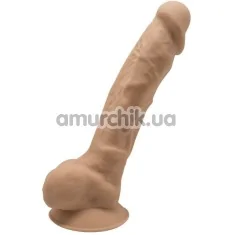 Фаллоимитатор Silexd Premium Silicone Dildo Model 1 Size 9, карамельный - Фото №1