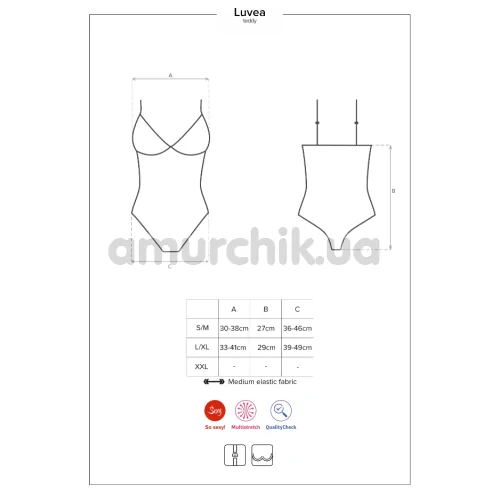 Боди Obsessive Luvae, черное