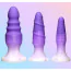 Набор анальных пробок Simply Sweet Silicone Butt Plug Set, фиолетовый - Фото №3