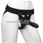Порожній страпон з вібрацією Doc Johnson Body Extensions Be In Charge, чорний - Фото №1