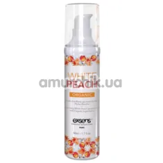 Массажное масло с согревающим эффектом Exsens Organic White Peach - белый персик, 50 мл - Фото №1