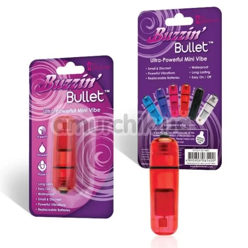 Клиторальный вибратор Buzzin' Bullet, красный